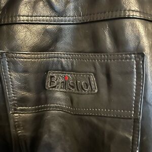 Bristol Black Leather Biker Overpants sz 34
